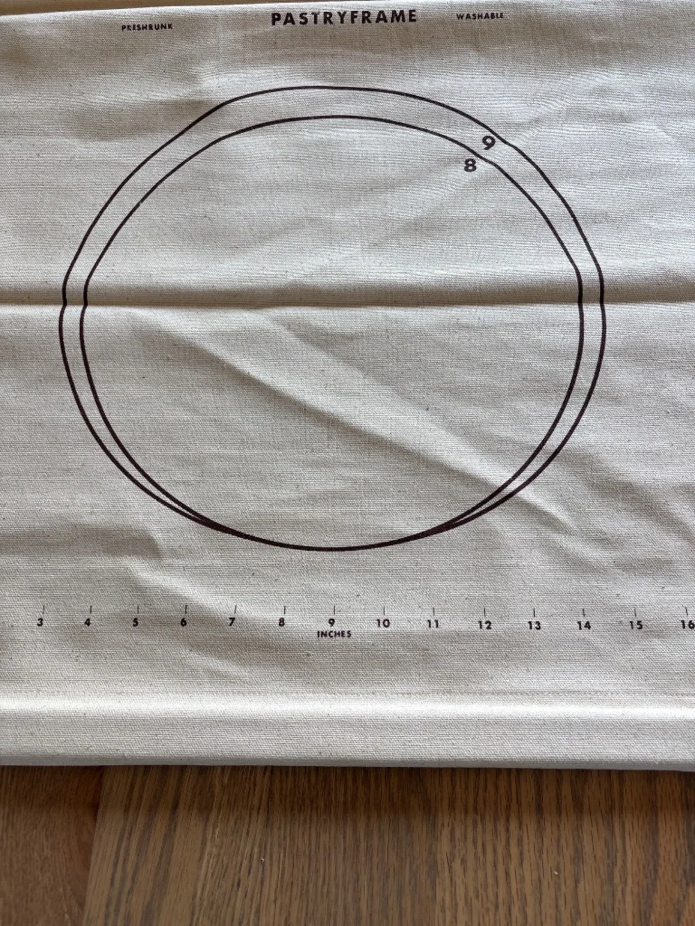 Mrs. Anderson’s washable pastry frame measuring cloth
